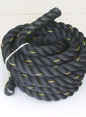 甩身绳力量绳涤纶绳体能绳黑色健拉力训练带GXF训练格斗塑身绳甩