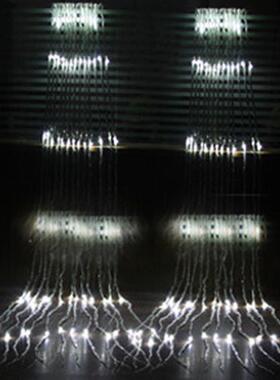 户漫外防水流水彩灯网红灯瀑布led跑马灯LDD串灯布置窗帘灯浪装饰