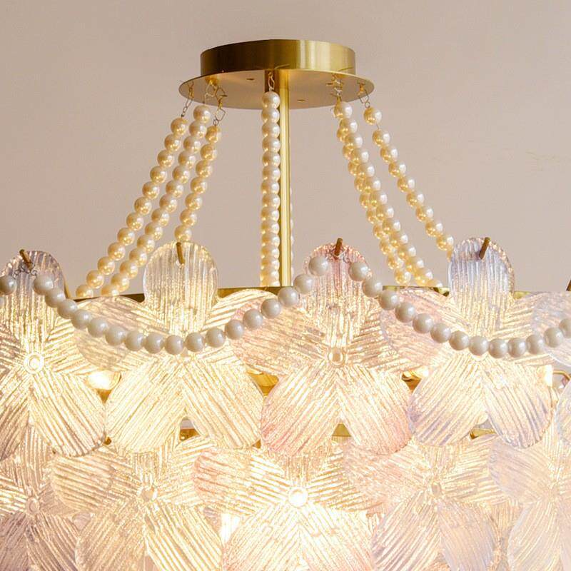 法式奢轻吊灯网风红奶油客厅灯用客厅水晶主灯卧室114餐厅LE家D灯