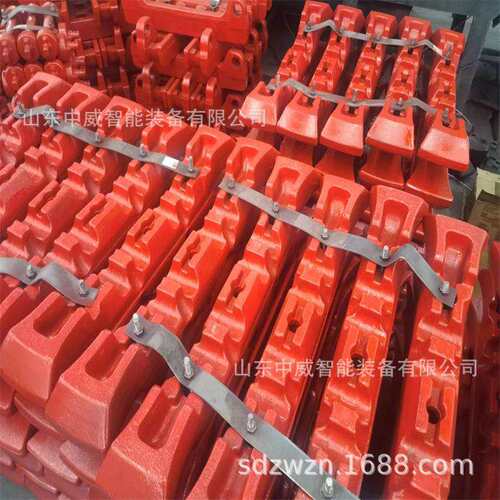 SG764综刮板输送机锻造Z牛角刮板采SGZSZZ产地货锻源65S-06型造刮