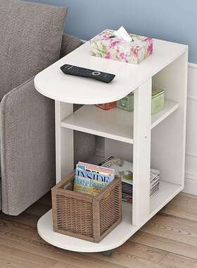 小户型10936沙约发你边角子几带轮可移动小茶几迷沙发边桌柜简茶