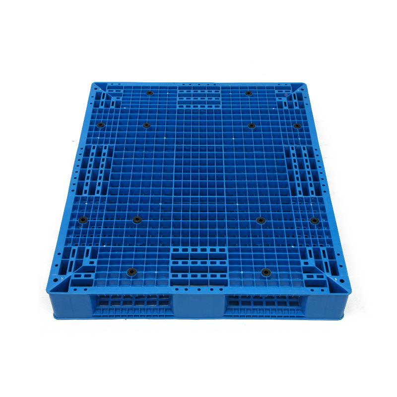 110新能源塑料2网格双面盘防滑托加QZO堆钢管地托垫可上货架垛仓