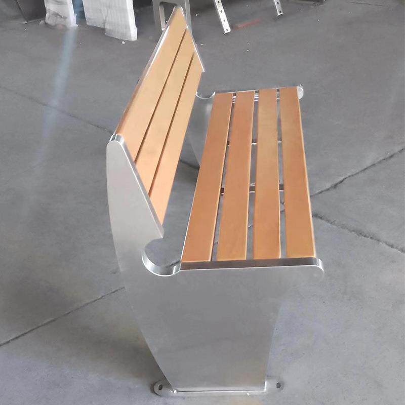 珺畅靠椅跨境热卖室座椅现AOR简约休闲椅不锈代园钢长条凳外公椅