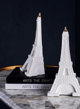 现代简约轻奢饰电视柜厅摆件书立建筑款客书房装摆设建品筑模型雕