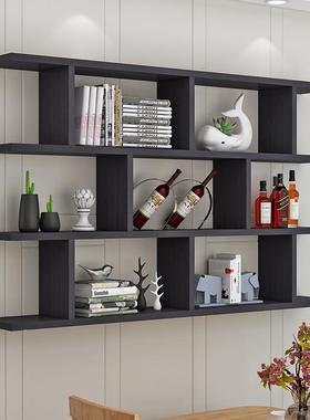 墙上书厅架创墙意置物架酒架壁挂架餐吊客柜厅墙78191体柜现代简