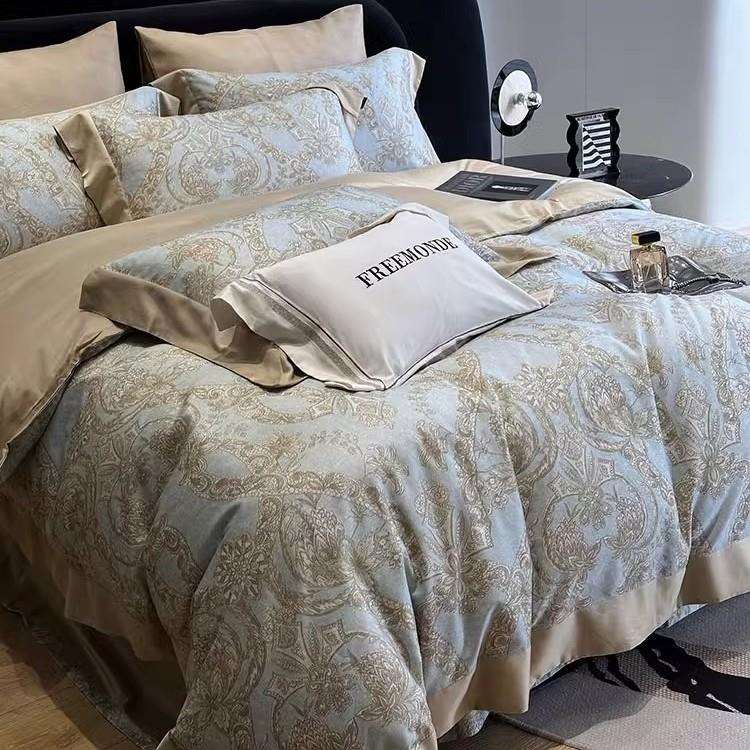 YLS-2024超保暖80支棉磨毛四全件套丝秋冬高端花卉比棉舒服欧式床