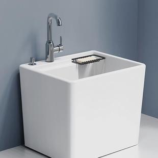 家用拖把池带龙式 墩布池一体卫生 头热阳拖台冷F99ST5SH布池落地式