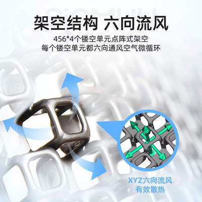 现货透气坐垫通风办公椅凉垫镂空汽车网格蜂窝塑料办公室冰垫夏季