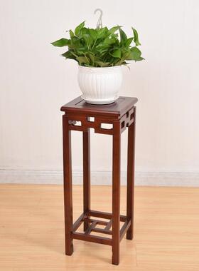 多TPB中原式实木花家架子用方形室内客厅置物架花盆景质木制层