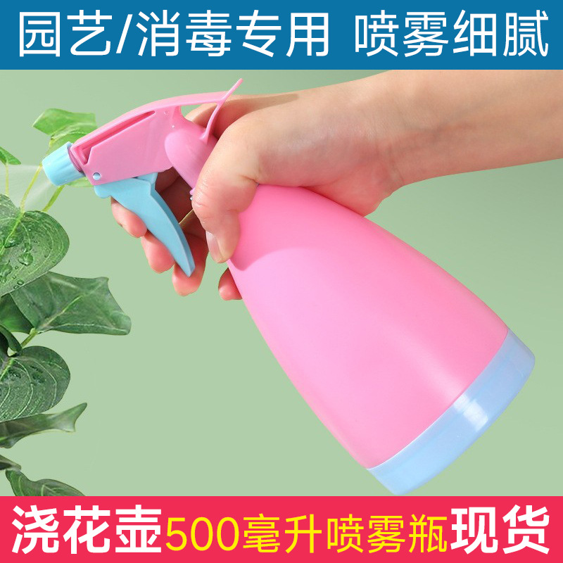义乌天恋糖果色塑料喷壶 小喷壶 园艺喷水壶500ml浇花喷雾壶