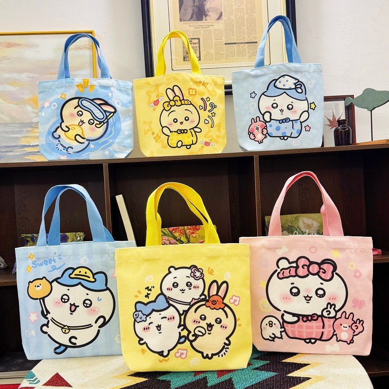 帆布袋女卡通 ins风伴手礼品学生儿童小手提袋袋女伴手礼生日