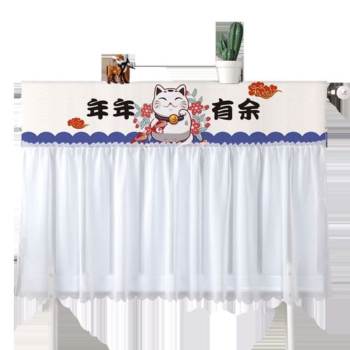 暖气片遮挡罩老式家用美化装饰布艺防尘罩套全包盖巾布防黑墙简约