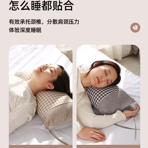 全荞麦枕头可调高度荞麦皮枕芯成人硬高枕甜荞苦荞颈椎睡眠枕心