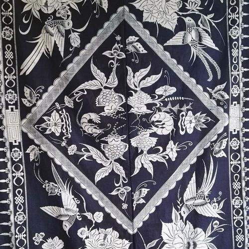 蜡染桌布定制桌旗桌布老被定做植物染手工技艺古老工艺苗族包邮