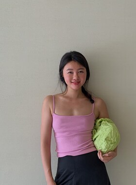 LILUSHOP百搭多色高弹力吊带背心女夏季性感甜辣内搭无袖修身上衣