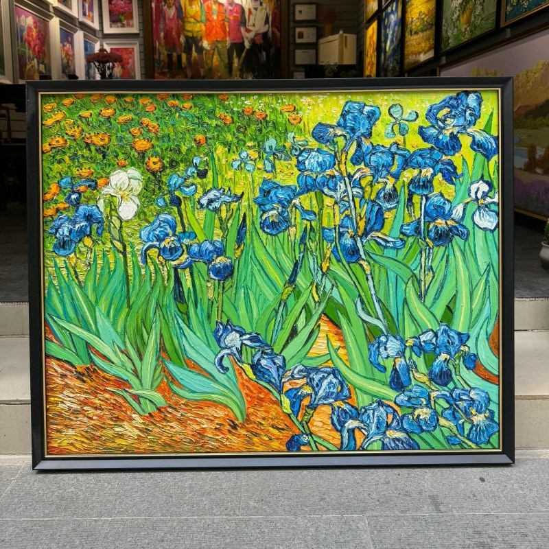 纯手绘来图定制油画人物玄关客厅丙烯装饰画别墅古典风景大芬村图片