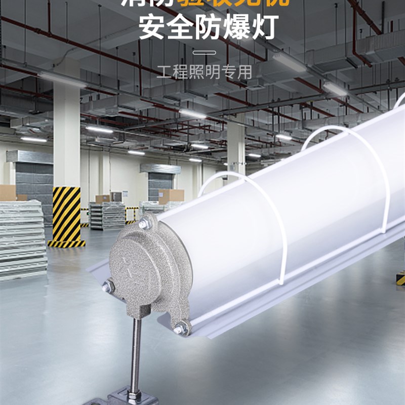 防爆灯led灯管仓库厂房照明灯专用工业国标消防防爆吸顶灯厨房