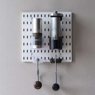 洞洞板配件壁挂手冲咖啡家用手摇磨豆机C40收纳整理置物挂架