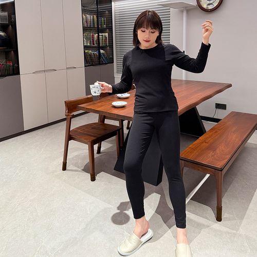 加肥加大码秋衣秋裤套装女胖mm200斤棉质打底保暖内衣线衣线裤冬