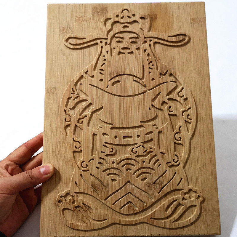 阳刻拓印板模板 实木竹木雕定制 diy儿童民俗体验 活字版画板画