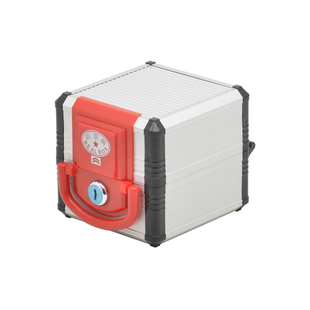 印章箱铝合金4小格印鉴收纳保管手提带锁便携财会财务私公放章盒