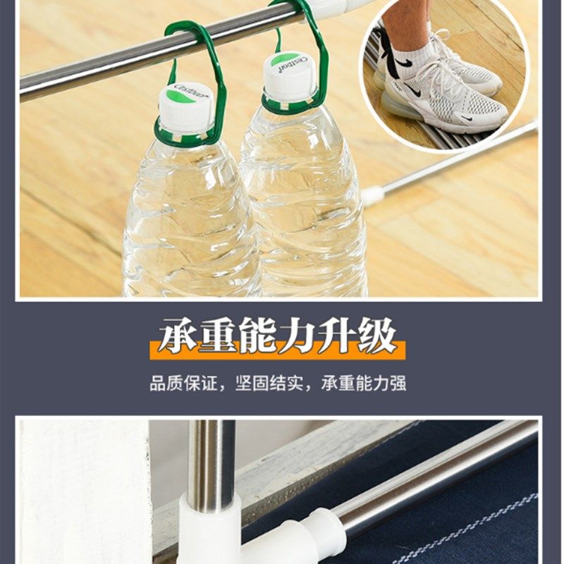 学生蚊帐支架宿舍床寝室上下铺子母床帘加厚不绣钢可自由伸缩架子