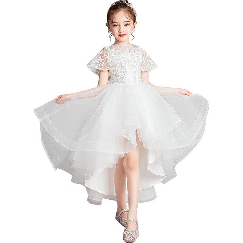 六一儿童节小主持人公主裙花童婚礼小女孩礼服夏季女童钢琴演出服