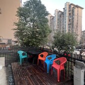 户外防腐木地板露台拼装 花园庭院地台碳化防水平台阳台室外台阶