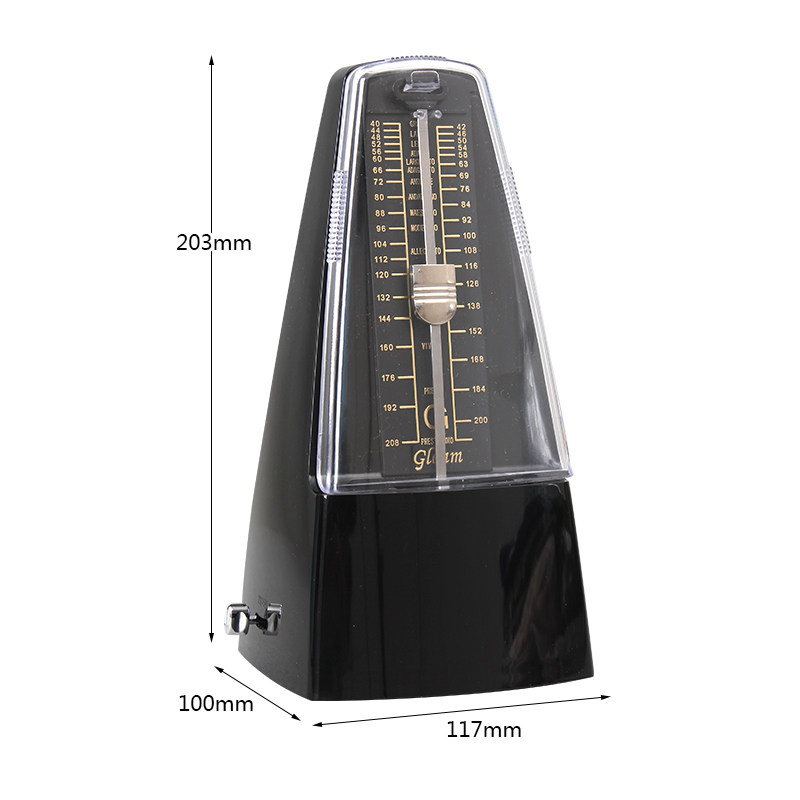 钢琴节拍器民谣吉他二胡琵琶葫芦丝乐器通用机械式节奏精准记拍器