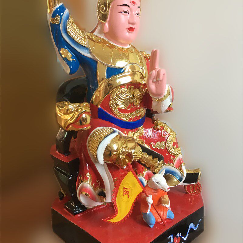 樟木 田都元帅木雕佛像