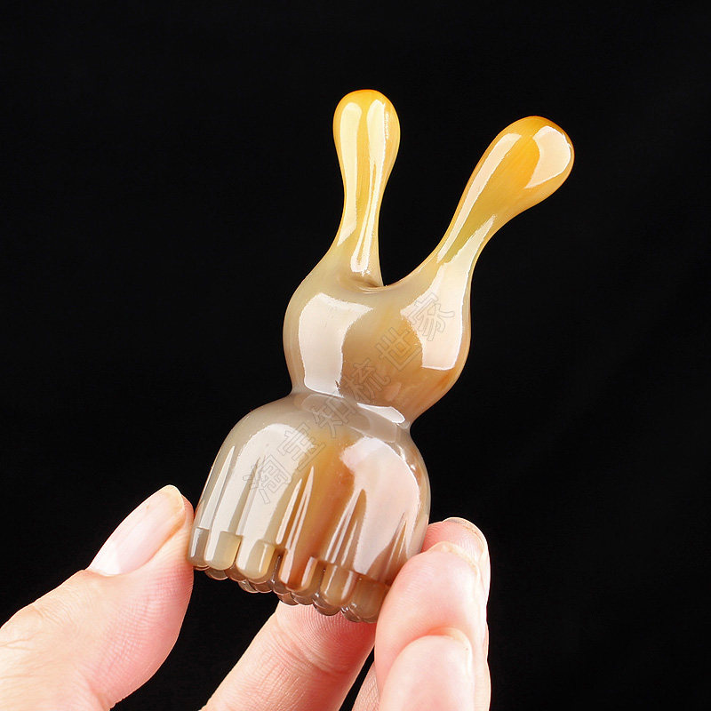 白牛角鼻子按摩莲蓬头疗器经络脸刷面部美耳眼周拨筋棒刮鼻粱神器