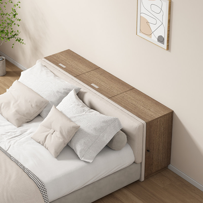 实木床头柜窄柜床尾收纳柜卧室长条床边柜子榻榻米夹缝储物柜置物