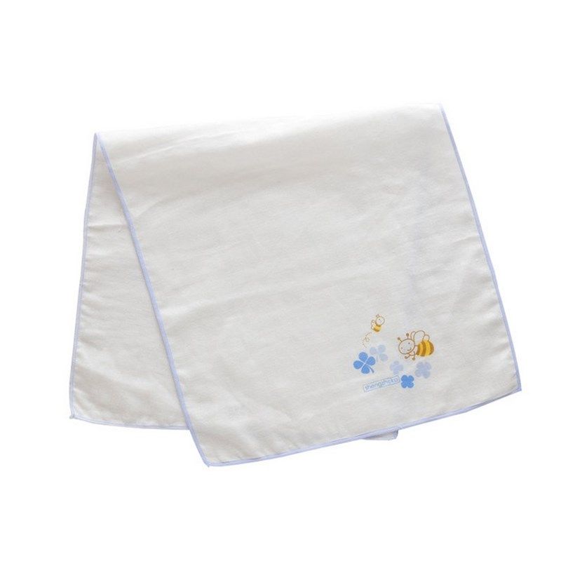 盛哲卡 宝宝纯棉 手绢 超柔软双层纱布吸汗巾/背巾 口水巾 2条装