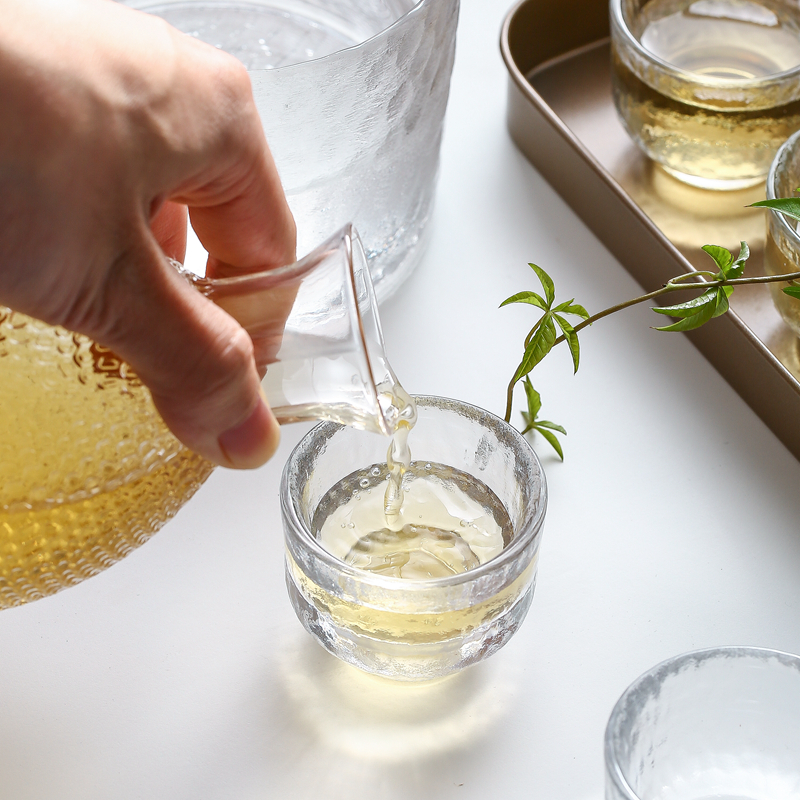 日式清酒壶套装水晶玻璃酒具 餐厅黄酒温酒器分酒器冰酒壶白酒杯