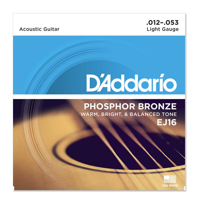 美产达达里奥 EJ16 15 26 17 民谣吉他琴弦 木吉他套弦6根 多款