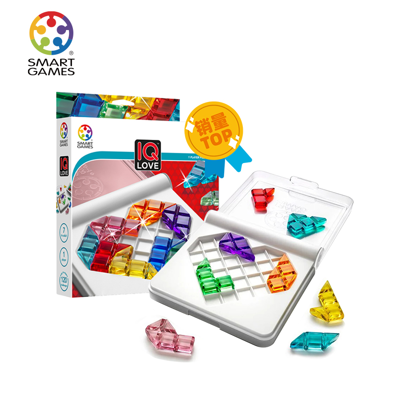 SmartGames爱思极智慧爱心拼7岁+儿童益智玩具七巧板桌游男孩女孩