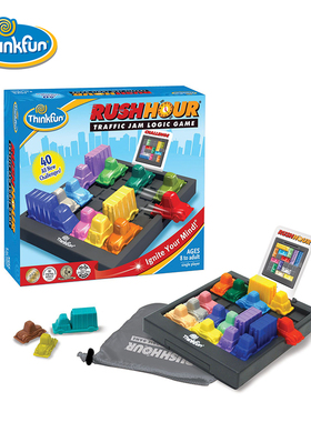 ThinkFun塞车时间赛车汽车华容道游戏逻辑推理儿童6岁+益智玩具