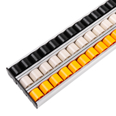 热销4060加强钣金流利条重型货架线棒滑轨铝合金滑轮轨道配件卸货