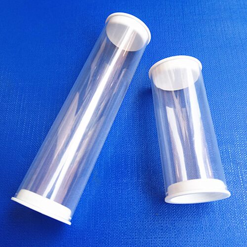 热销带盖子透明塑料管硬管 PVC管外28mm内26mm磁钢五金模具配件包