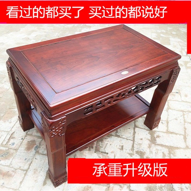 热销超承重盆景架实木鱼缸架奇石底座榆木客厅花盆架简约现代置物