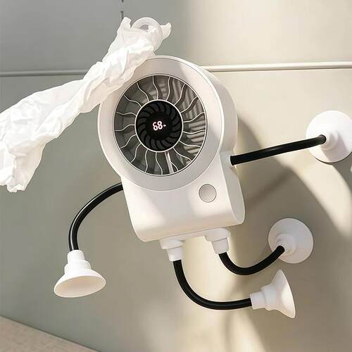 热销【随处可吸】机器人吸盘风扇桌面小型手持家用宿舍厕所厨房制