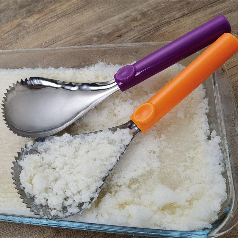 热销芋泥冰刨冰器挖雪花酪勺刨冰机刮冰沙勺奶茶店刨冰器挖冰粉大