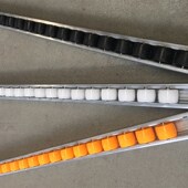 85加强钣滑轮槽 42铝合金滚轮条货架滑道耐磨 热销流利条40