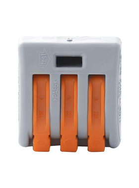 热销WAGO万可222-413整盒50祇一分二接线端子电线快速接