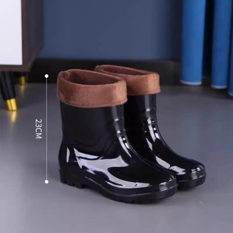 热销高筒雨鞋煤矿矿工劳保雨鞋半筒橡胶水鞋中筒工矿靴男工厂厨房