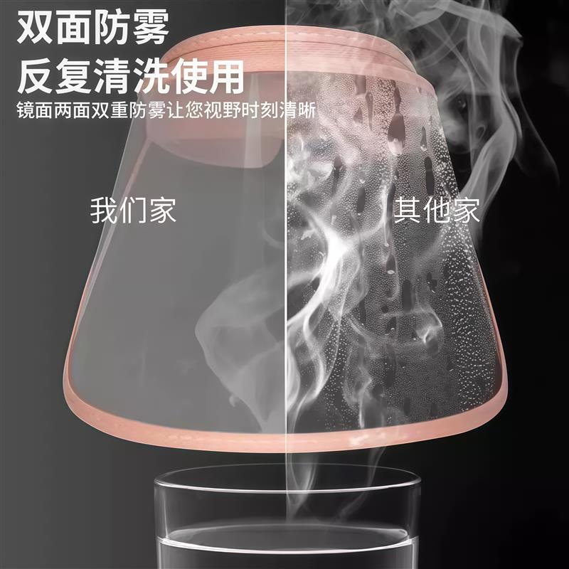 热销防油面 面罩厨房防油面 面具女款面罩炒菜煮菜用油烟飞沫透明