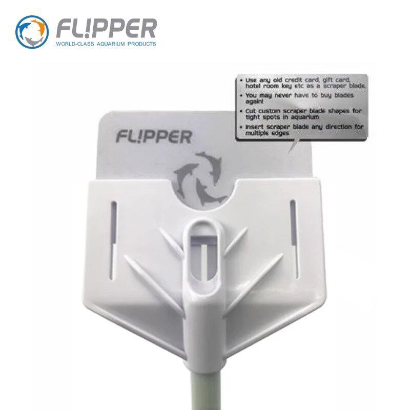 热销Flipper鱼缸刮刀刮藻刀水草无死角刷子长柄除藻清洁神器缸擦