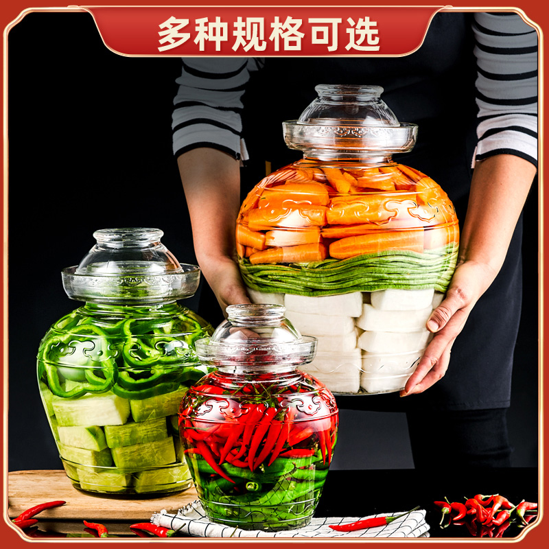 热销四川泡菜坛子家用加厚腌菜罐酸菜缸大号老式密封咸菜泡菜罐子