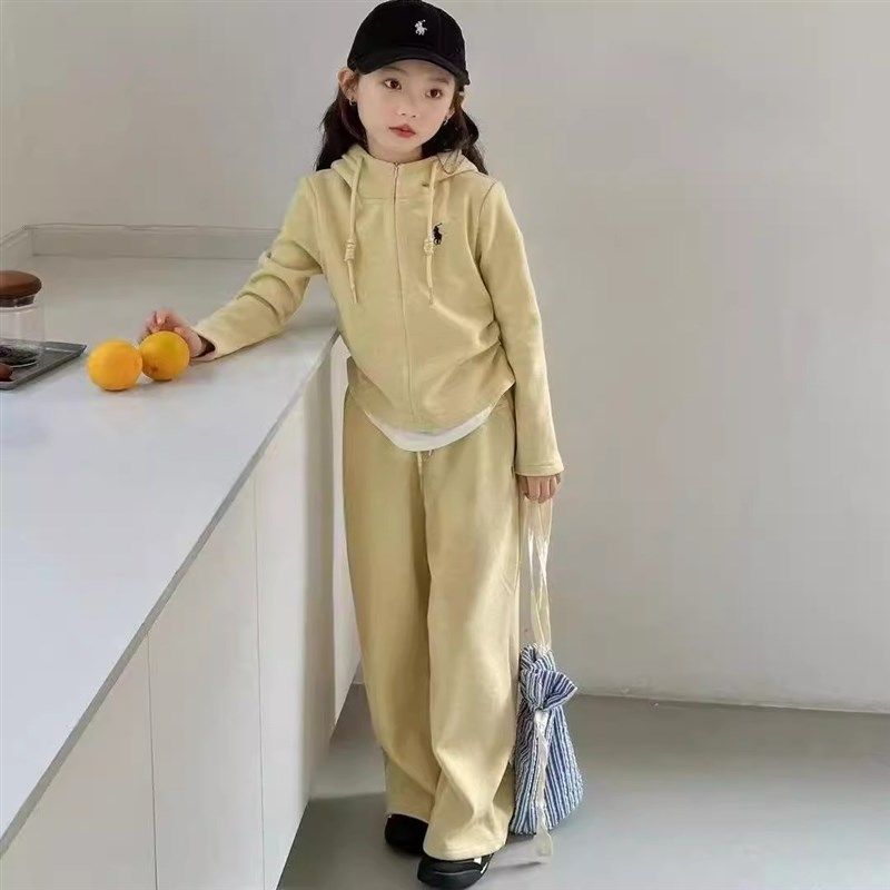 女童连帽卫衣套装2025新款女孩春装长袖短款外套上衣卫裤两件套,童装/婴儿装/亲子装,套装,淘宝优惠券,粉丝福利购,淘宝优惠卷