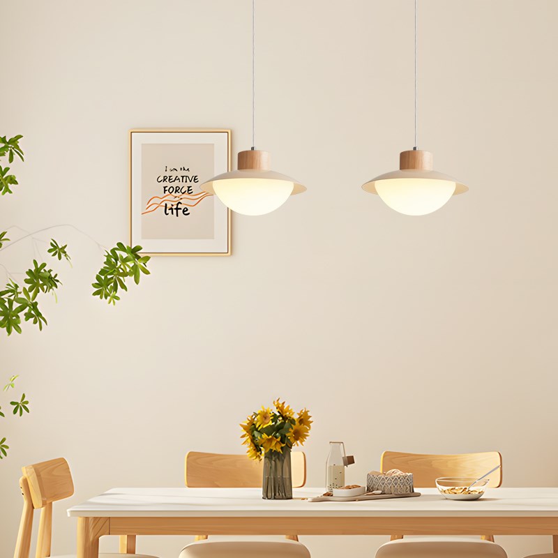 法式极简过道灯走廊灯简约现代楼梯玄关入户阳台灯原木风餐厅吊灯